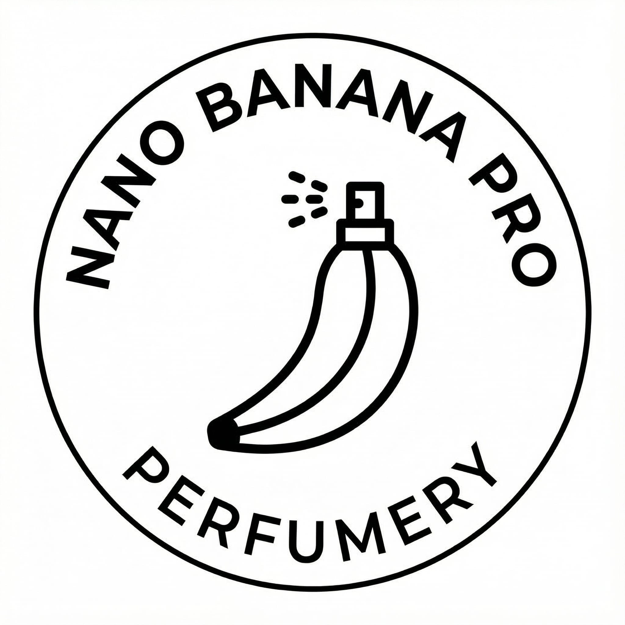 Put this logo on a high-end ad for a banana scented perfume. The logo is perfect