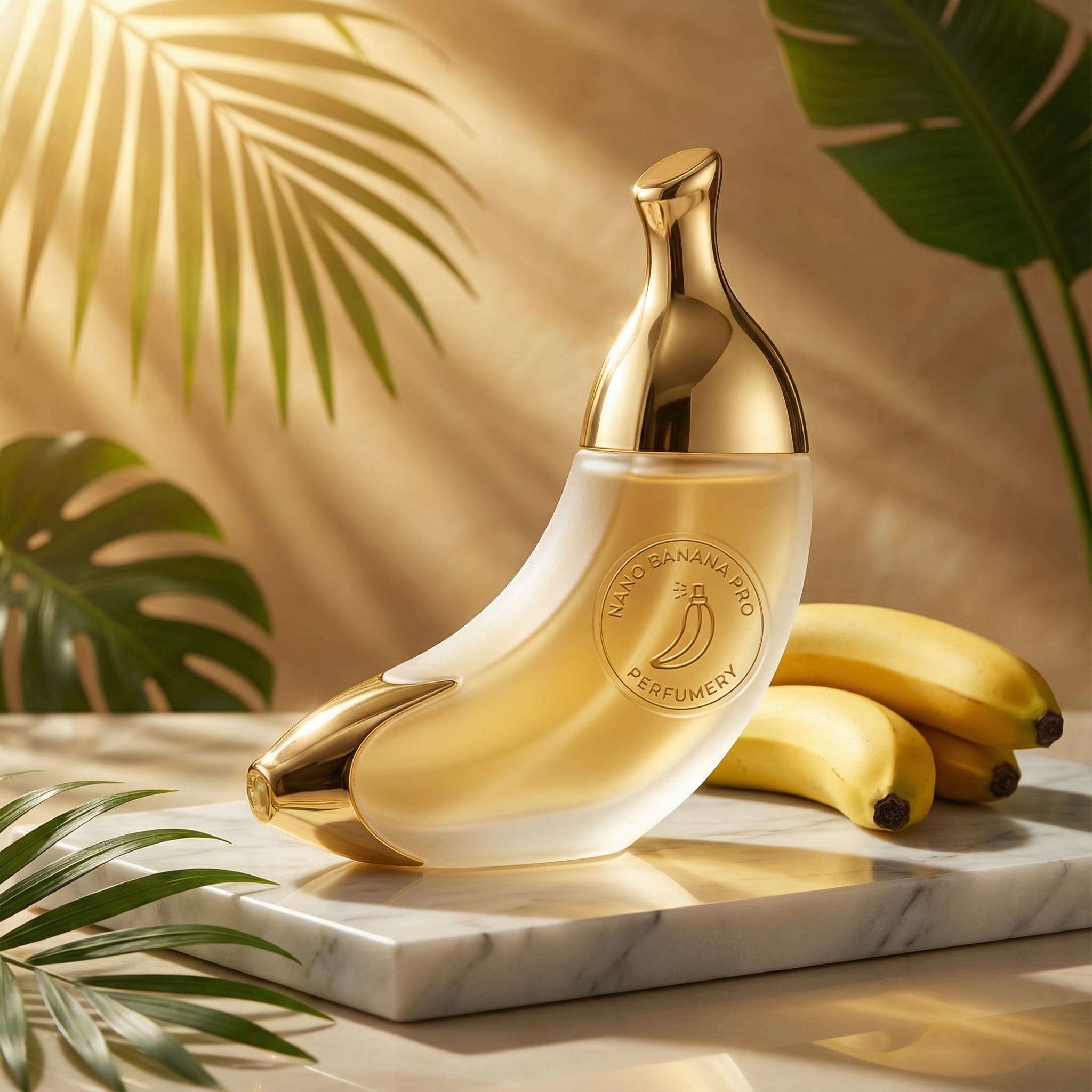 Put this logo on a high-end ad for a banana scented perfume. The logo is perfect